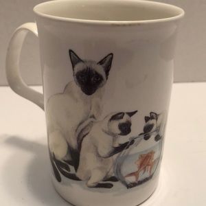 Vintage Roy Kirkham Bone China Siamese Cats Tea Cup